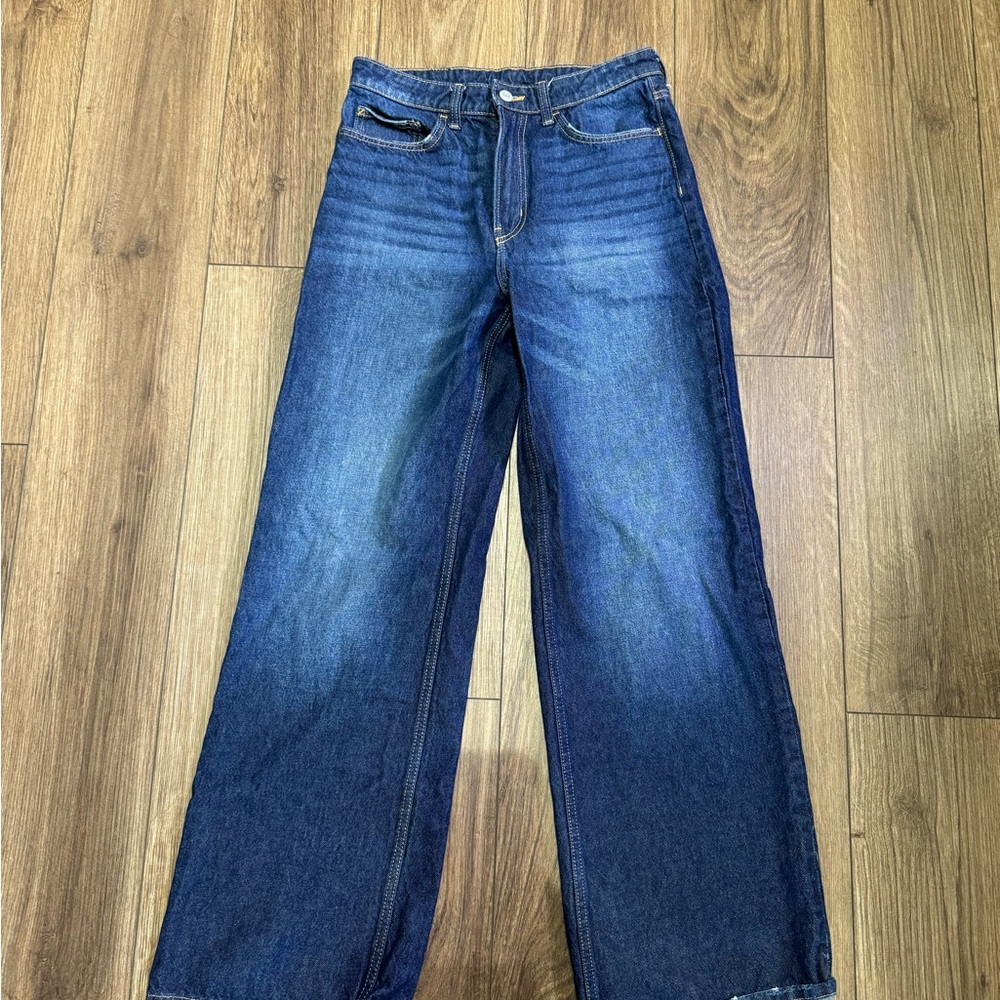 High Waist Blue Denim Jeans
